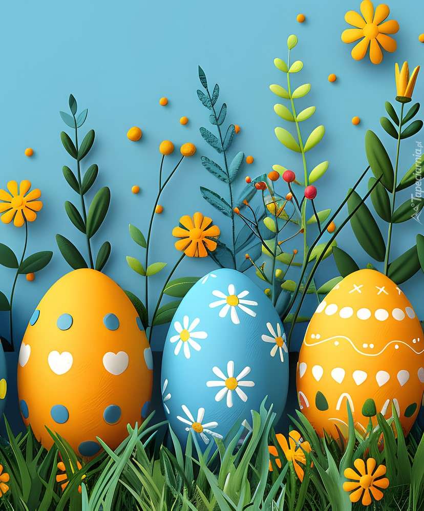 Colorful eggs jigsaw puzzle online