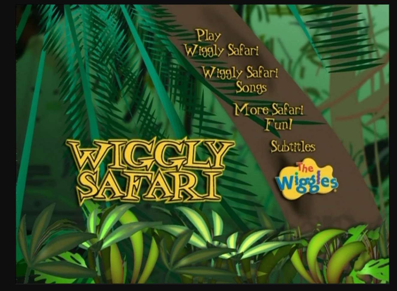 Menu DVD de Wiggly Safari 2000 puzzle en ligne