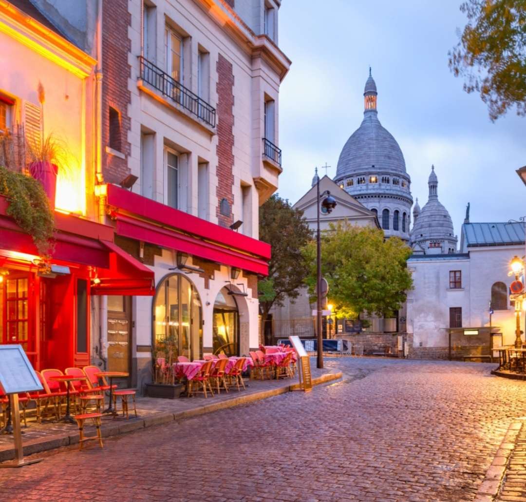 Calle Montmarte París rompecabezas en línea