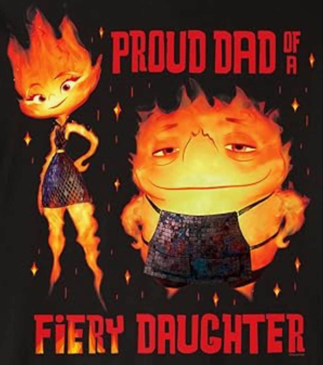 Tüzes lányának elemi büszke apukája❤️❤️❤️ kirakós online