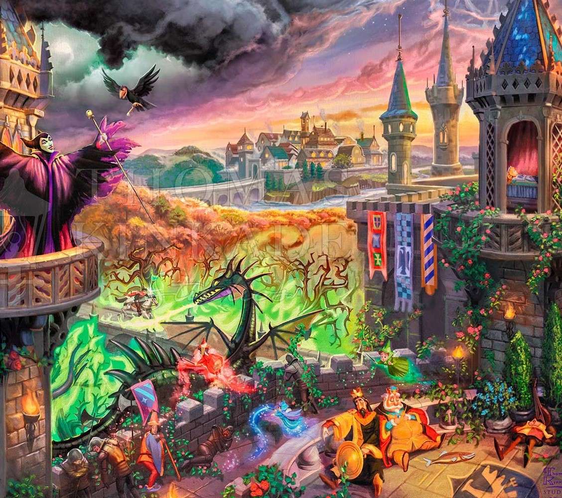 Maleficent van Thomas Kinkade online puzzel
