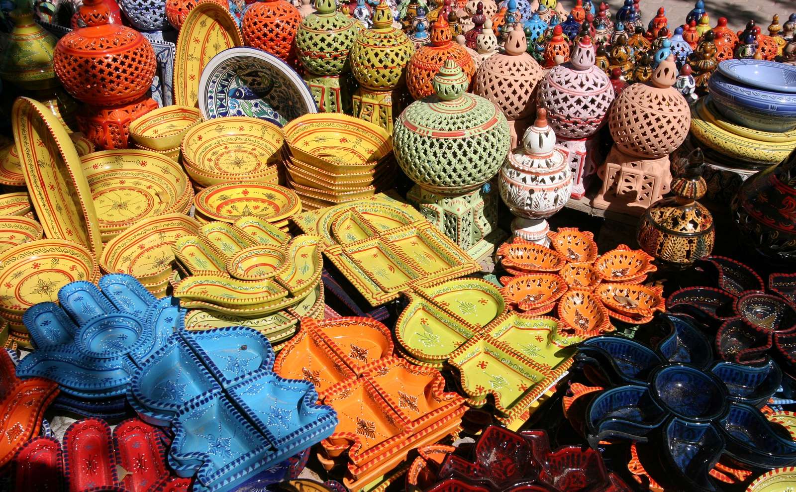 Keramika na Djerbě v Tunisku online puzzle