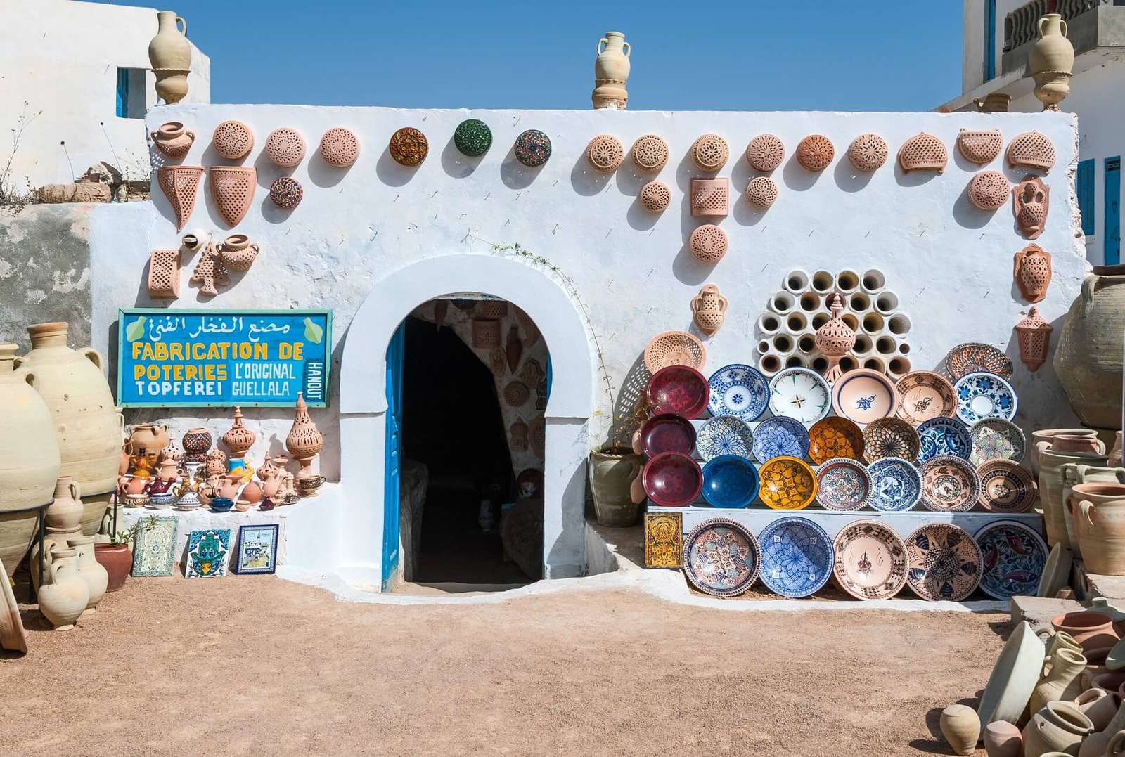 Keramik i Djerba Tunisien pussel på nätet