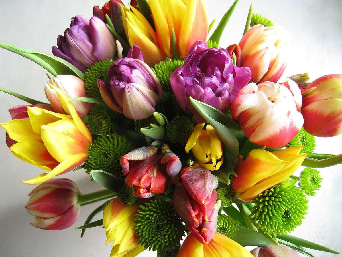 bouquet primaverile colorato puzzle online