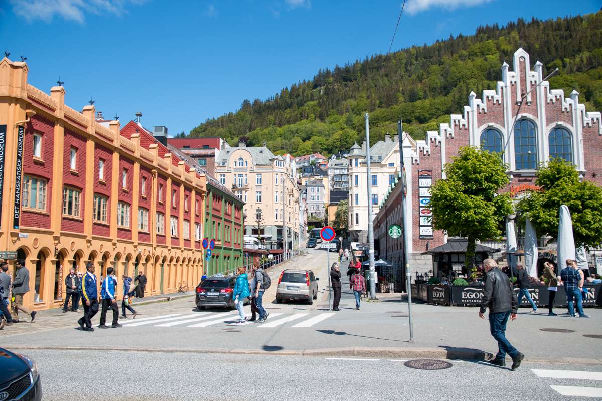 Берген в Норвегії пазл онлайн