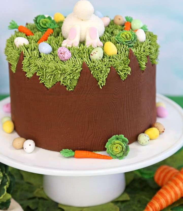 Čokoládový velikonoční dort skládačky online