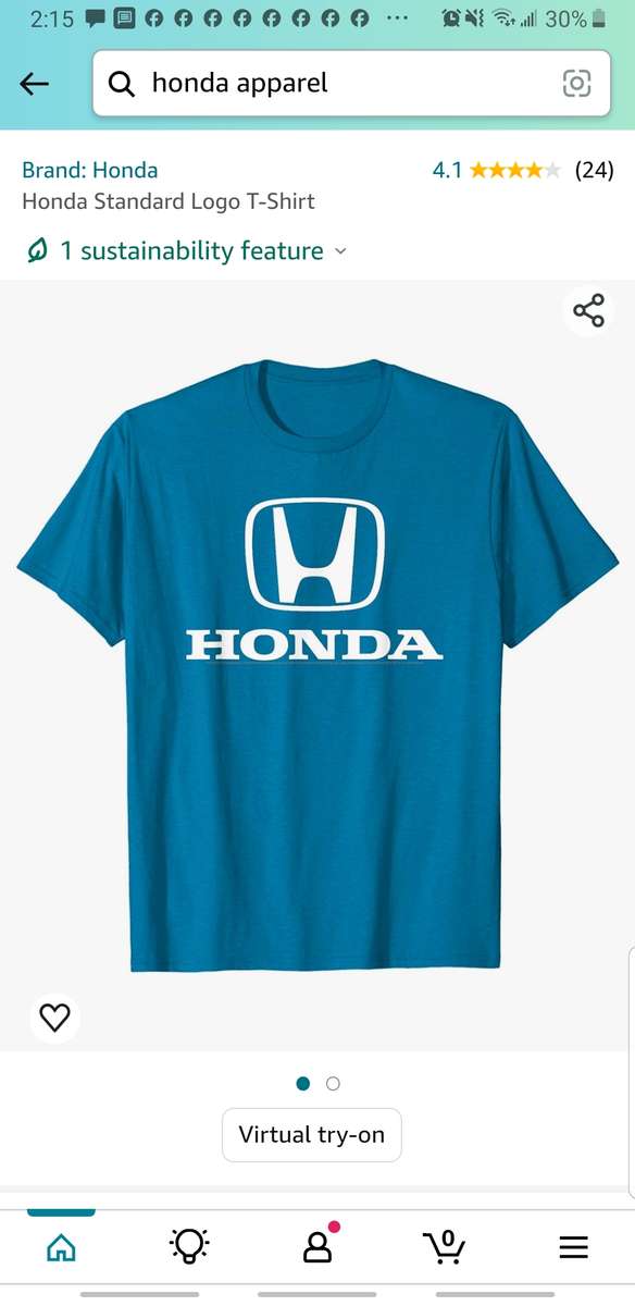 Puzzle con la maglietta blu Honda puzzle online