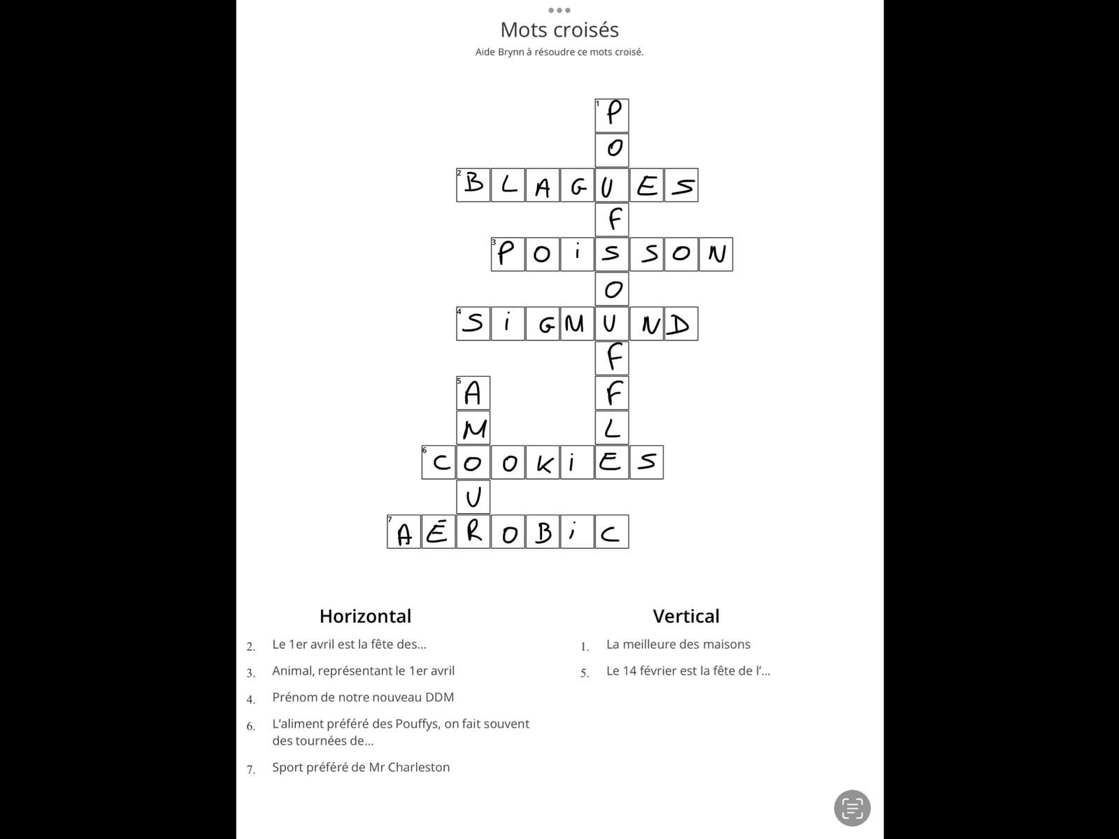 Crossword online puzzle
