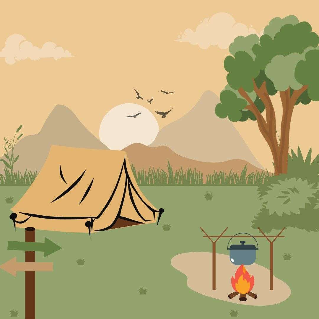 puzzle de camping puzzle online