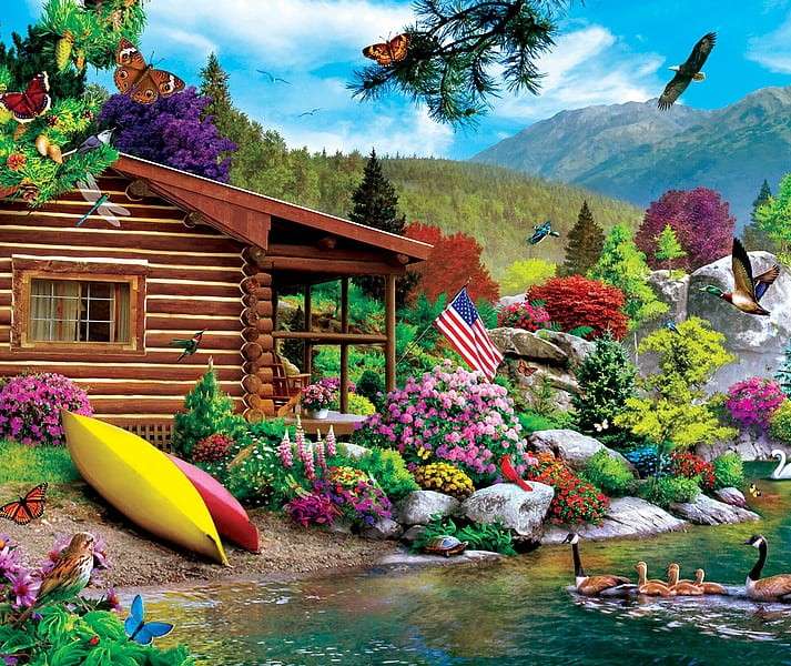 Stay by the lake jigsaw puzzle online