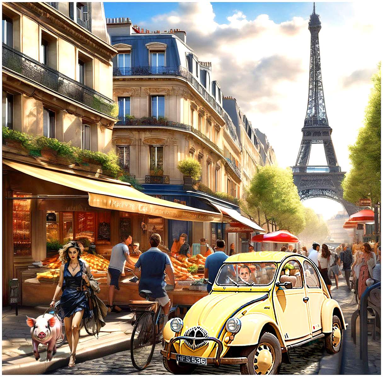 Париж, градът, в който всичко става - и често става онлайн пъзел