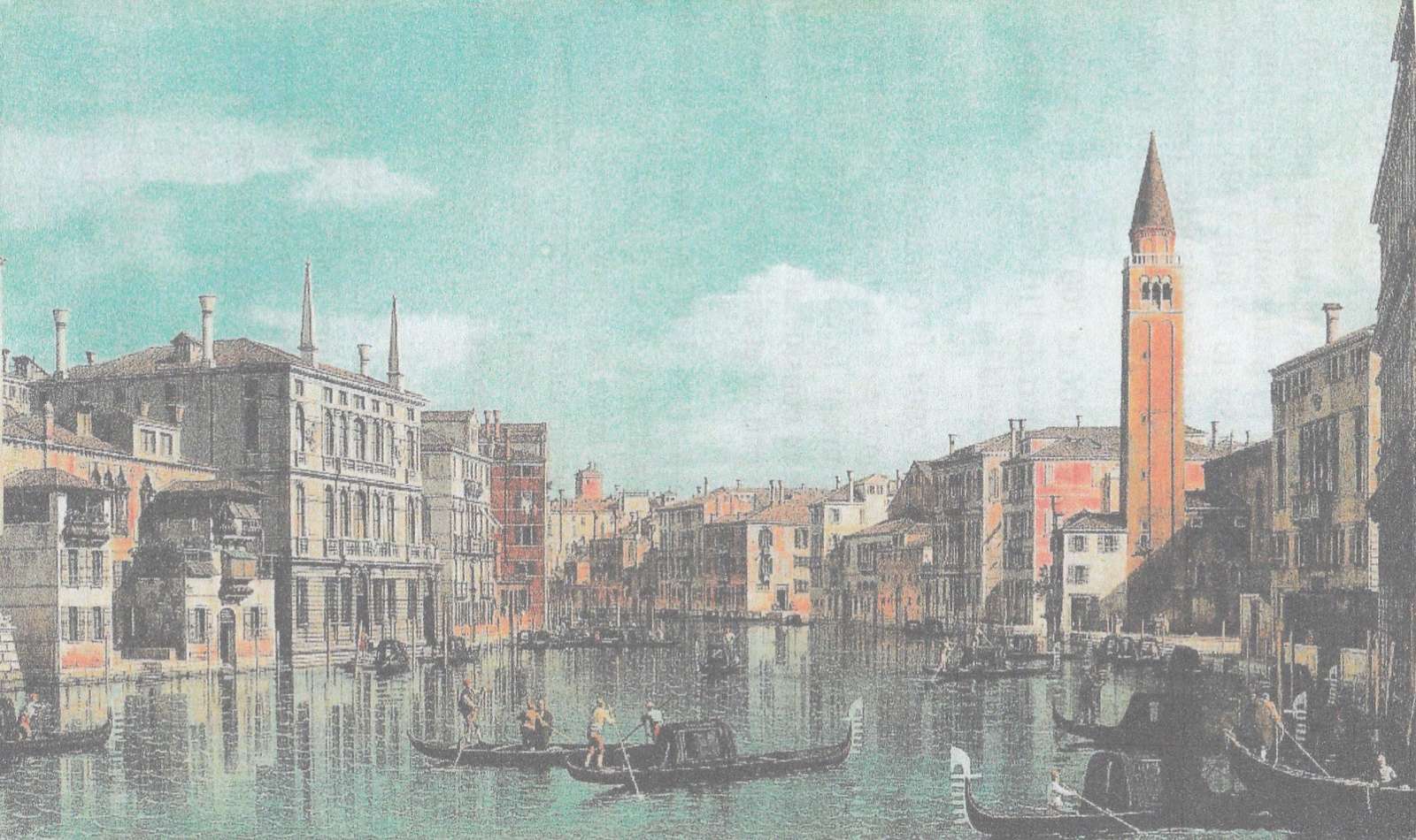Velký kanál v Benátkách ze 17. století online puzzle