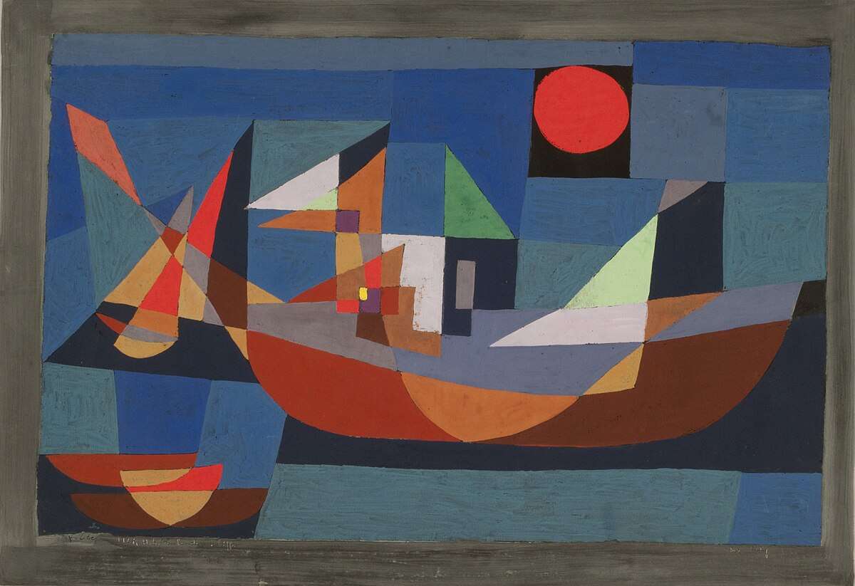 Klee: Alvó hajók 1927 online puzzle