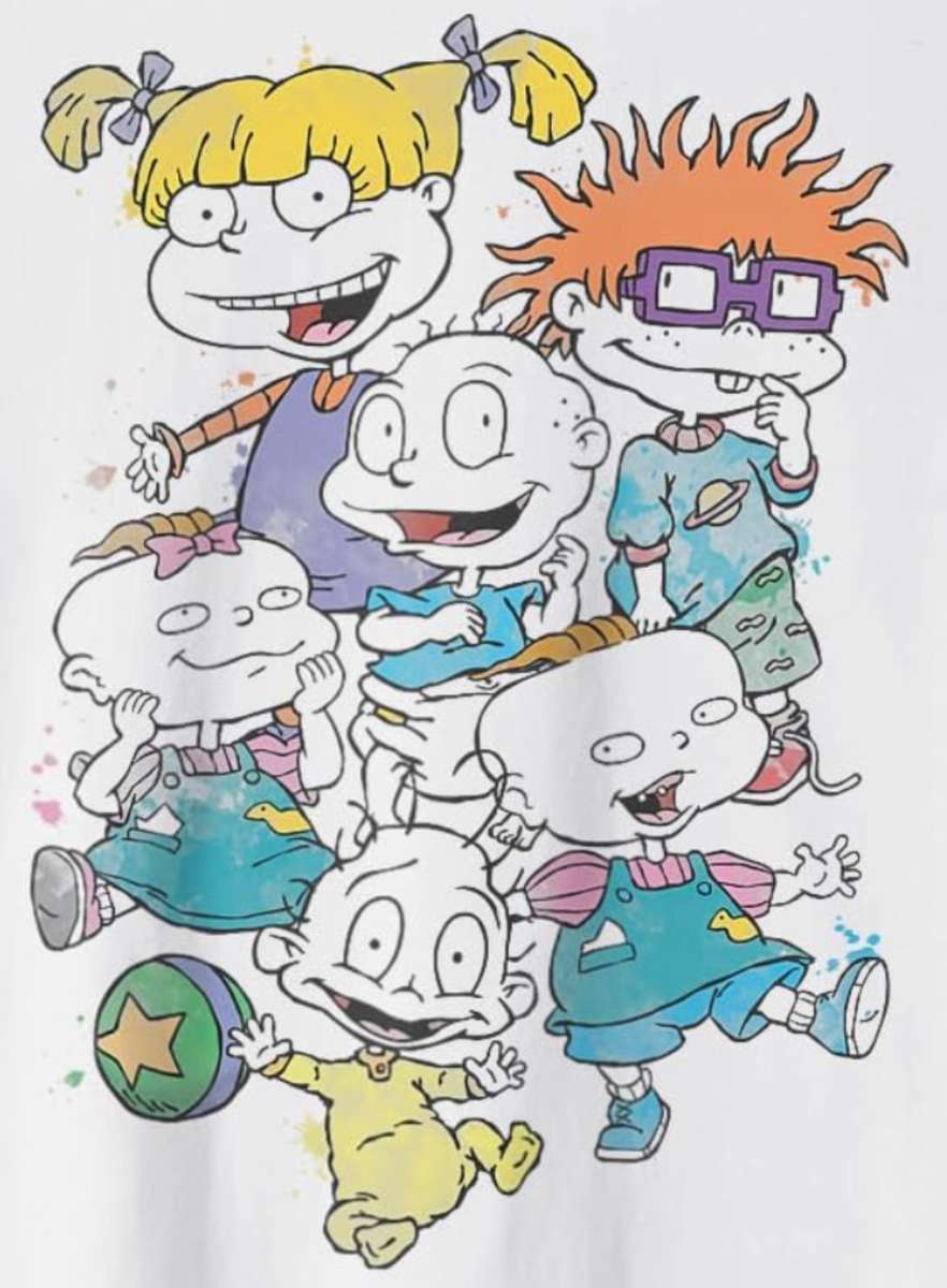 Nickelodeon Rugrats gruppskott leende❤️❤️❤️ pussel på nätet