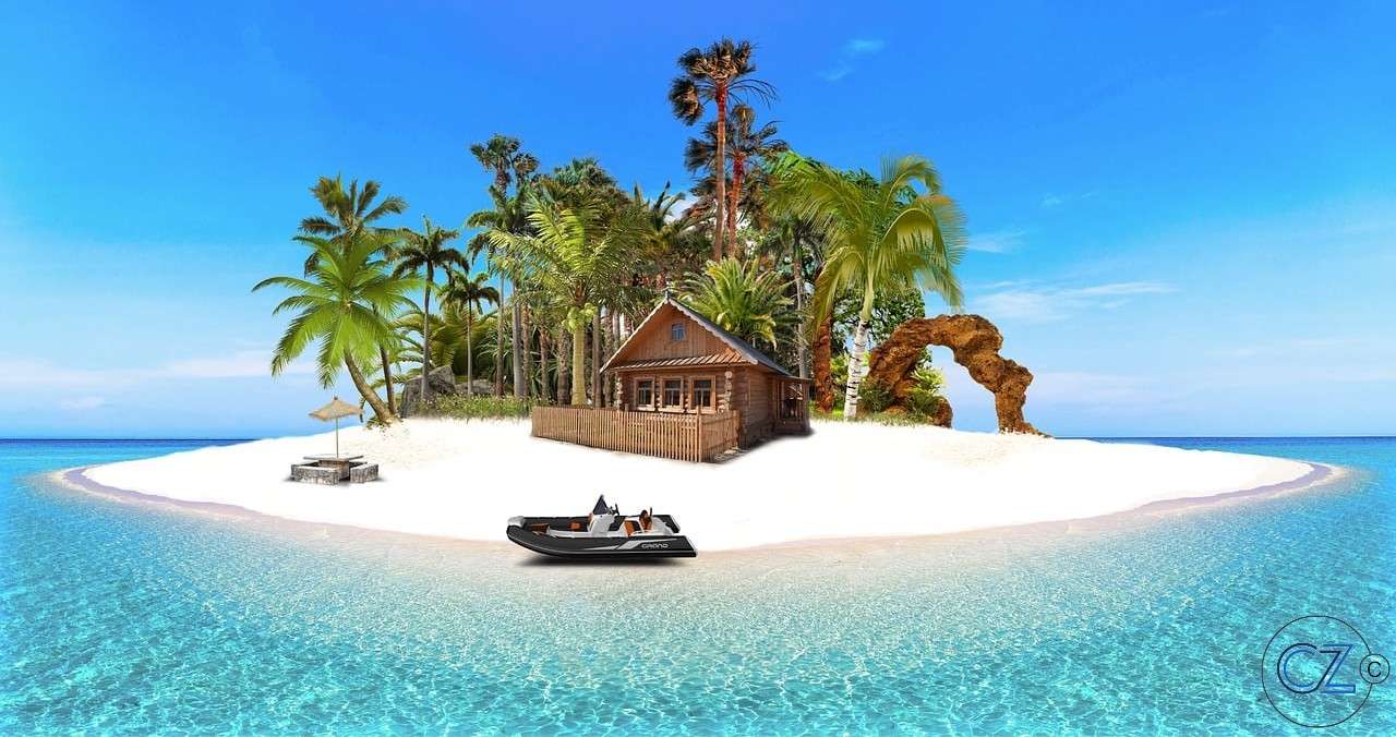 Île, Tropicale puzzle en ligne