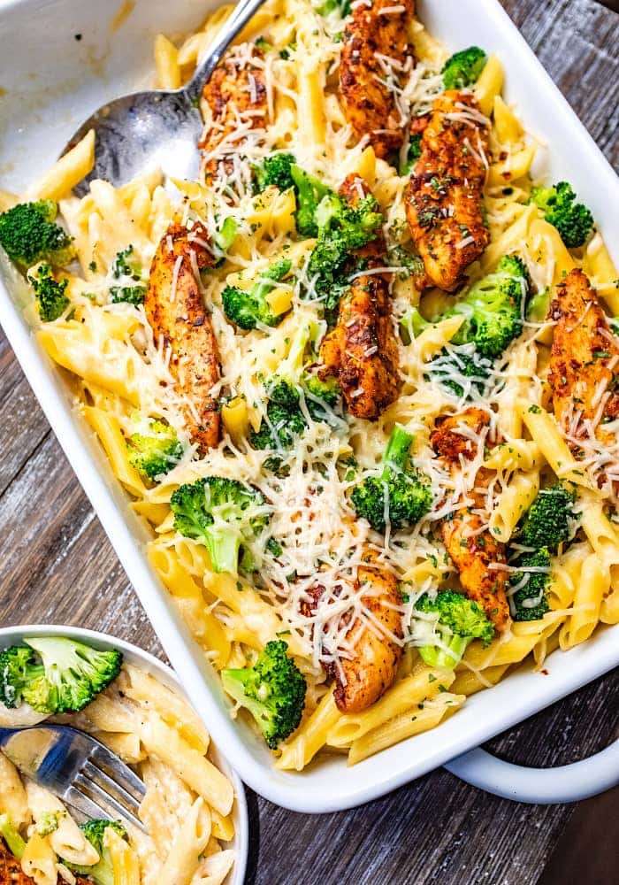 Kip & Broccoli Alfredo Pasta legpuzzel online