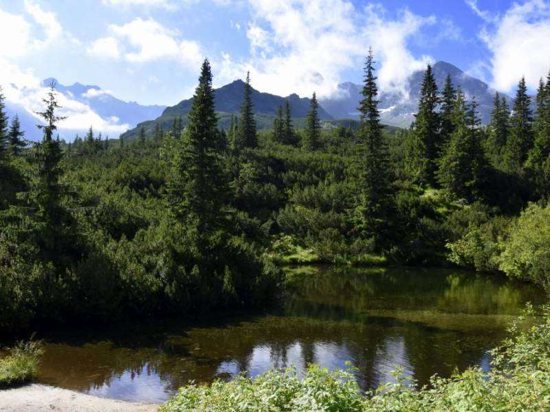 Iazul Gąsienicowy din Munții Tatra puzzle online