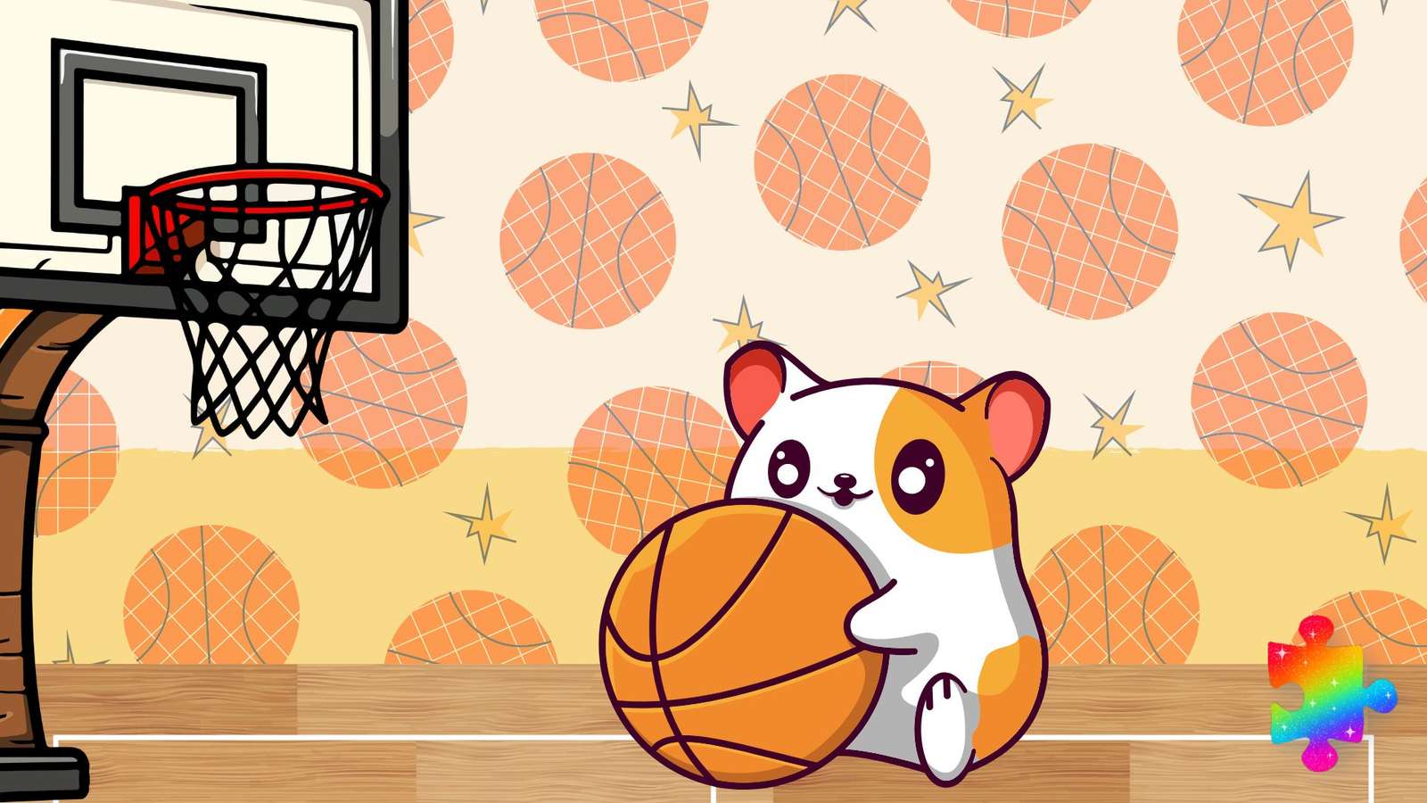 Basketball-Hamster Online-Puzzle