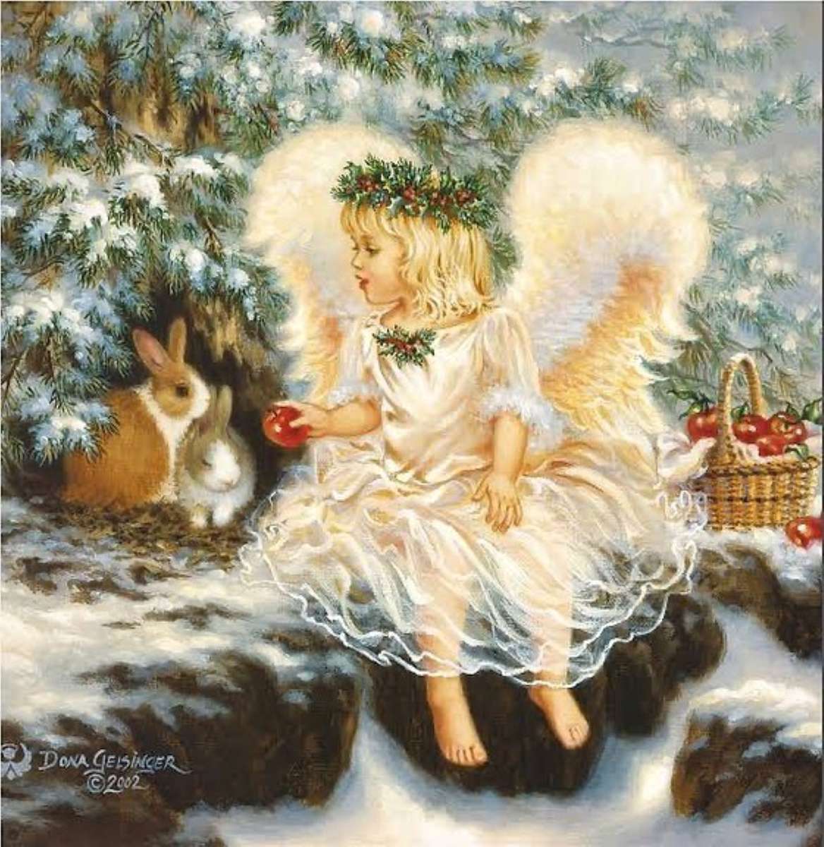 o anjo do natal quebra-cabeças online