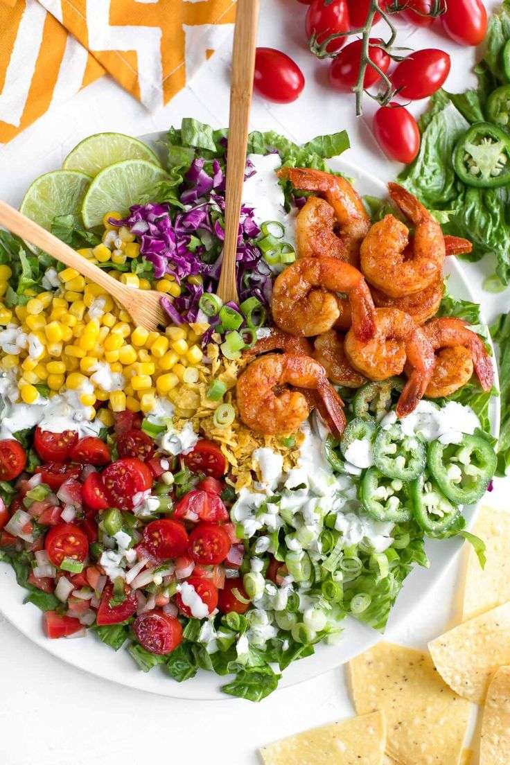 Fűszeres garnélarák saláta kirakós online