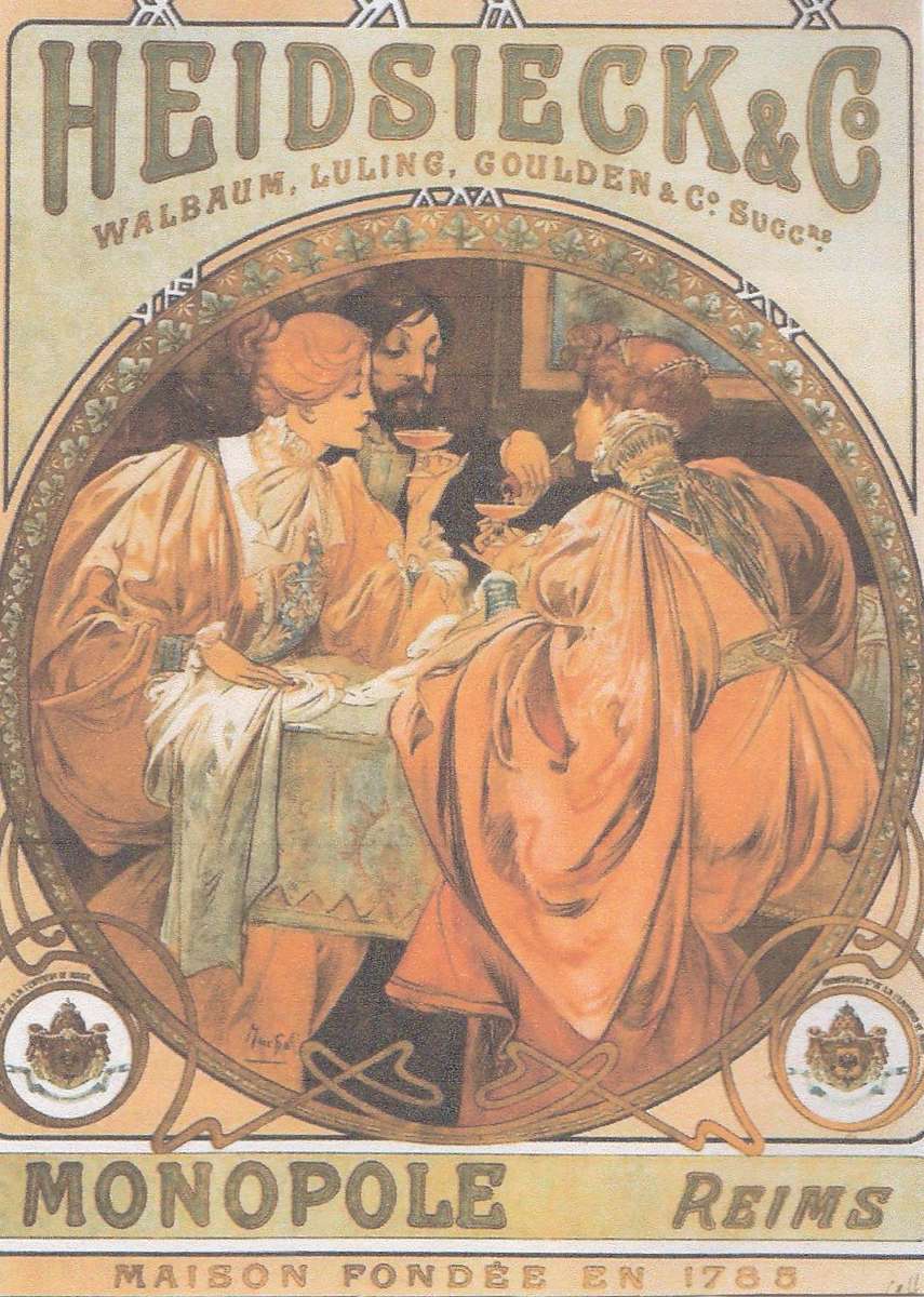 poster di champagne del 1920 puzzle online