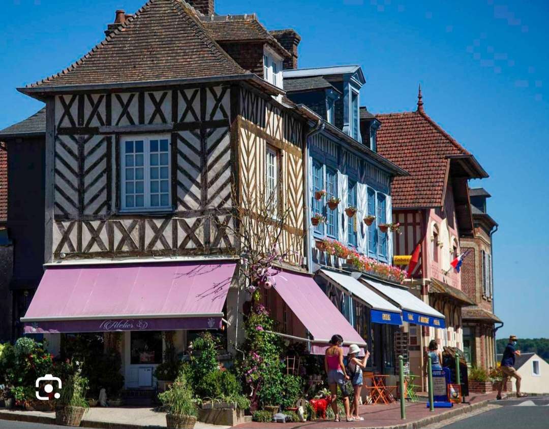 Häuser in der Normandie Online-Puzzle