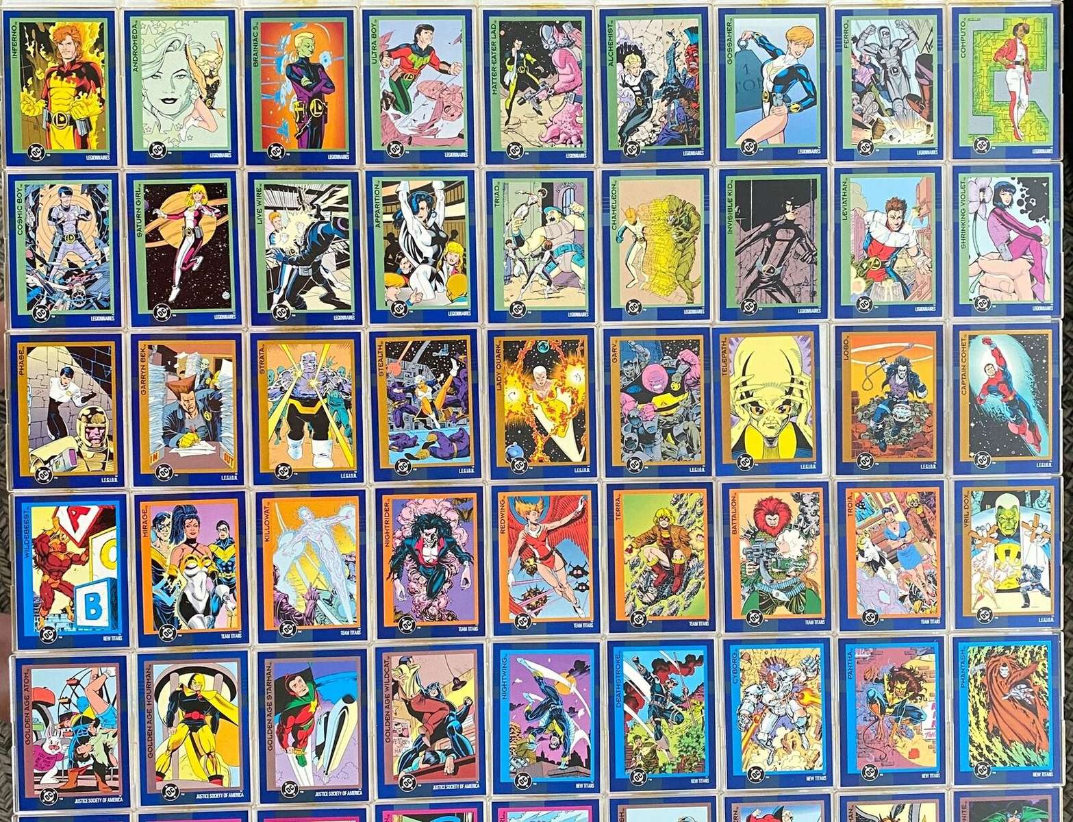 Carte delle squadre cosmiche della DC Comics puzzle online