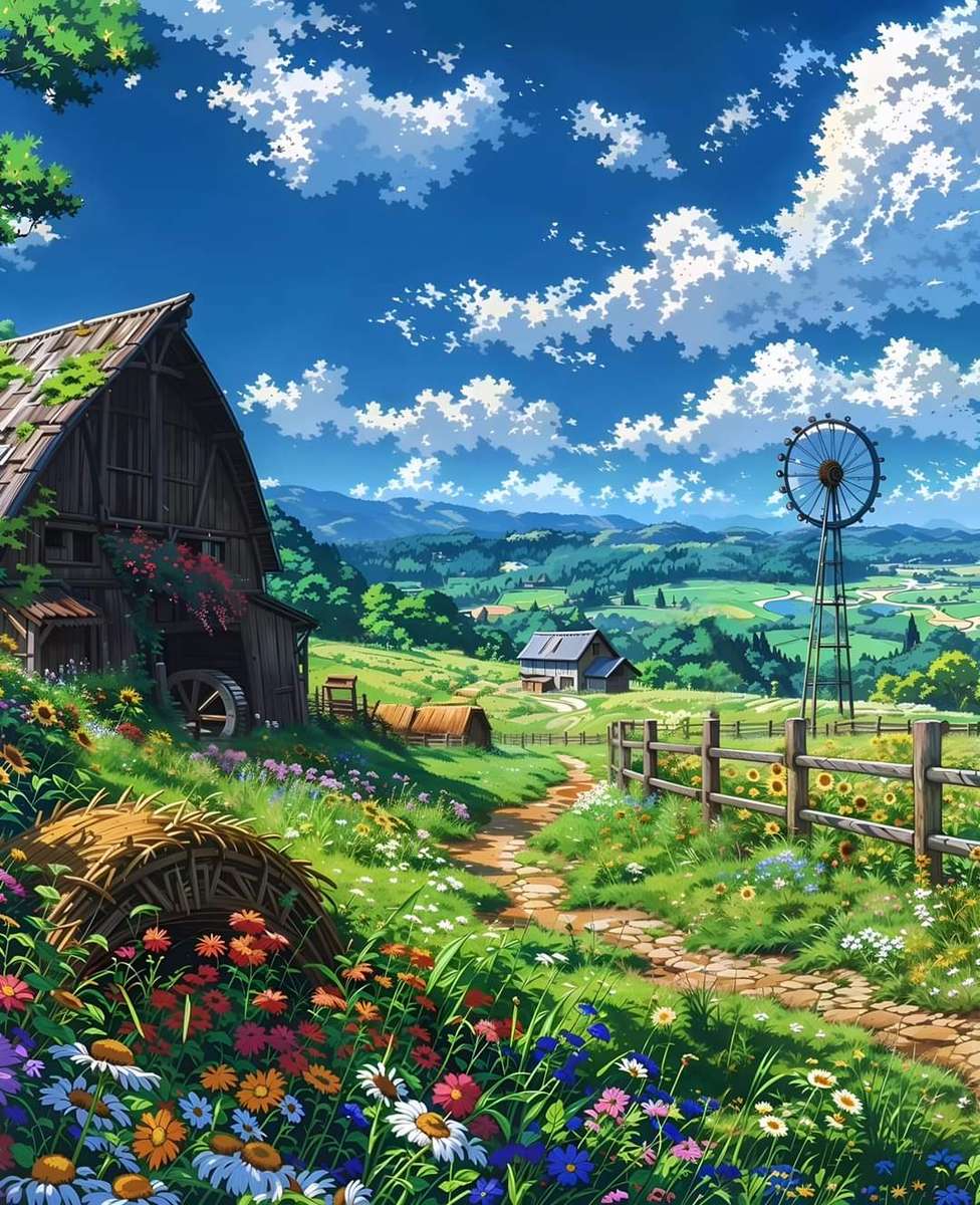 Spring on the farm jigsaw puzzle online