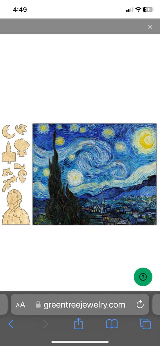 Vincent 🚐 Gogh sternenklare Sternennacht Online-Puzzle