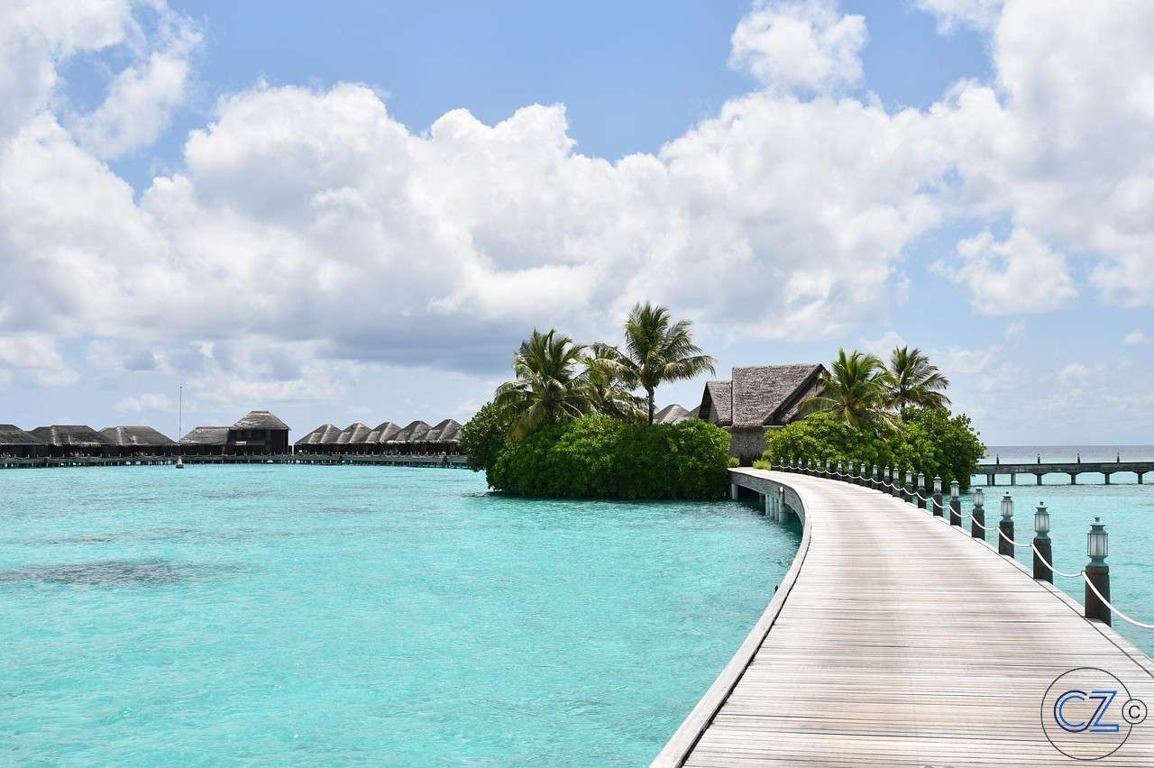 De maldiven, Vakantie online puzzel