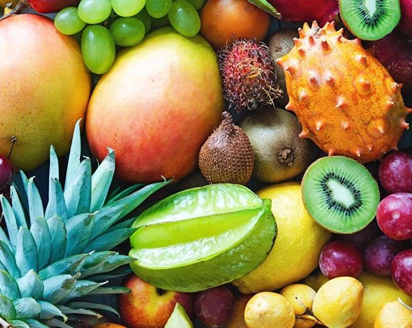 Tropische vruchten online puzzel