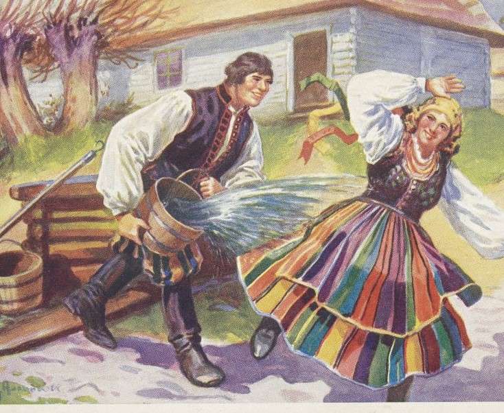 Easter tradition - Śmigus Dyngus online puzzle