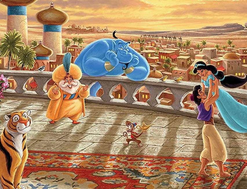 Aladdin dans la ville d'Agrabah puzzle en ligne