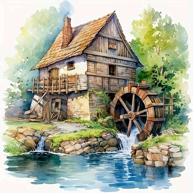 Vodní mlýn online puzzle