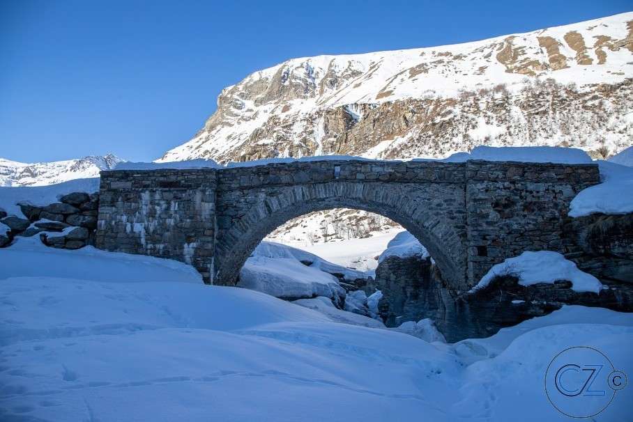 Мост, Зима пазл онлайн