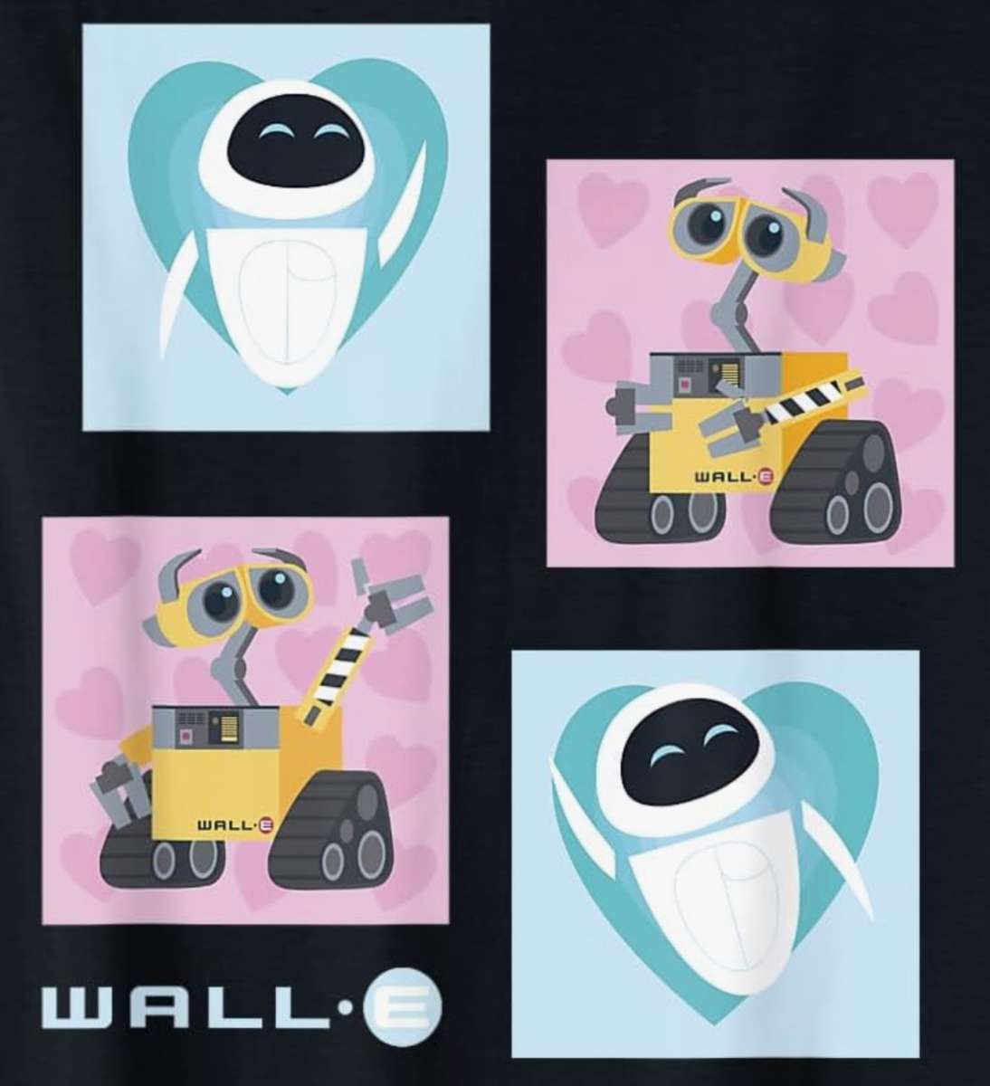 Corazones en caja de Wall-E y Eve❤️❤️❤️ rompecabezas en línea