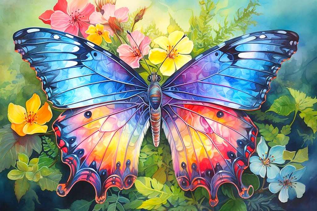 Egy gyönyörű pillangó kirakós online