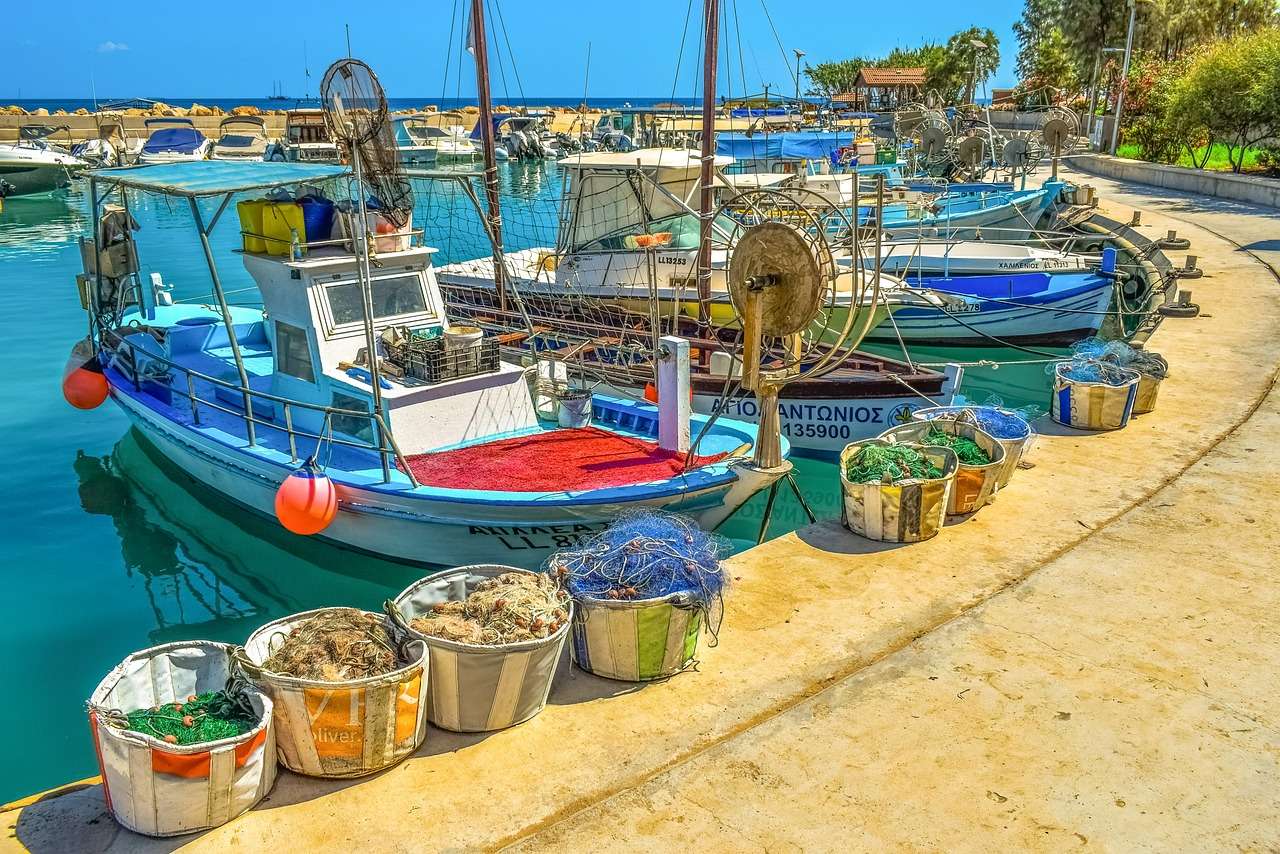 Fischereihafen, Boot, Landschaft Puzzlespiel online