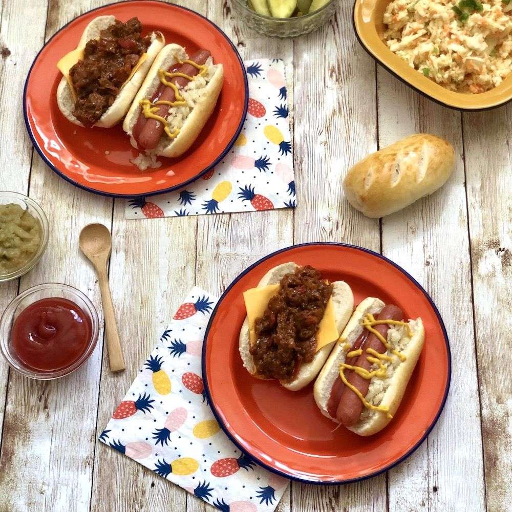 Hot-dogs pour le déjeuner puzzle en ligne