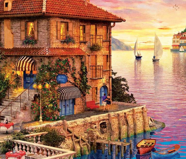 Földközi-tengeri kikötő online puzzle