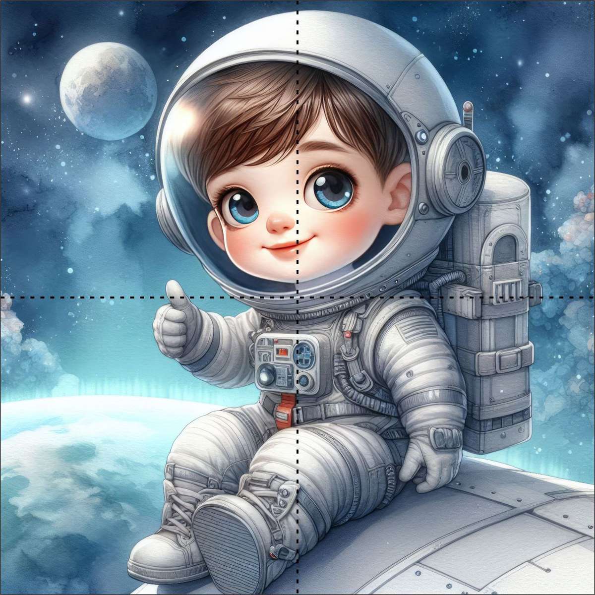 Kleiner Kosmonaut Puzzlespiel online