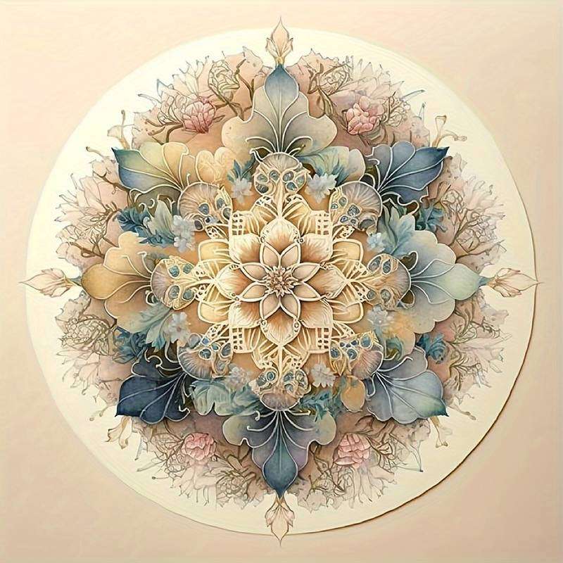mandala in culori pastelate jigsaw puzzle online