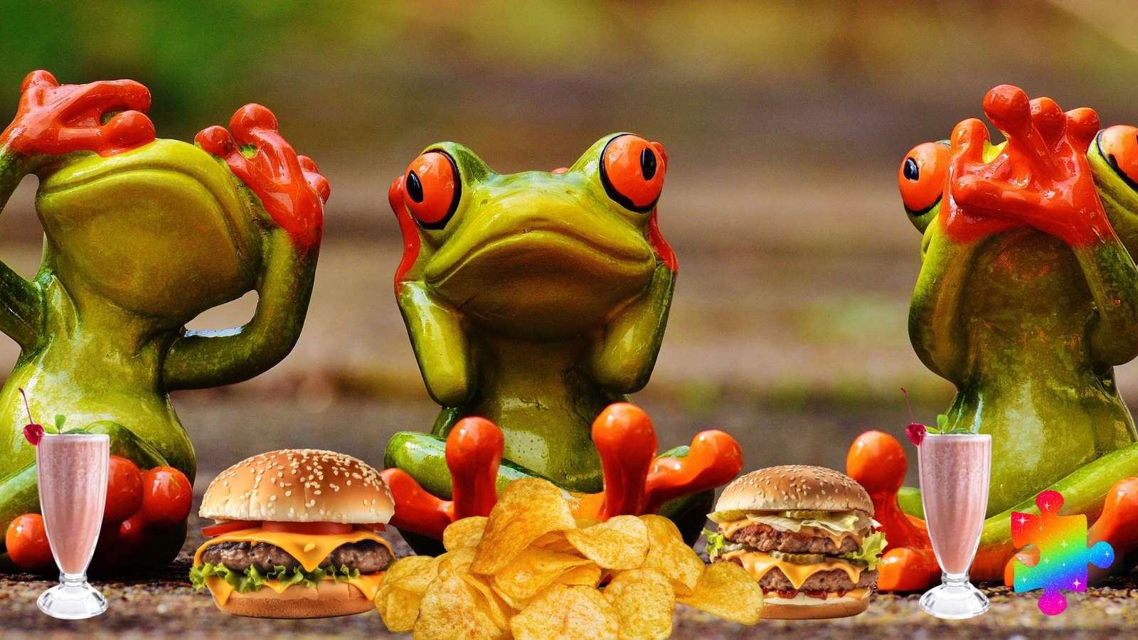 Froggy picknick Pussel online