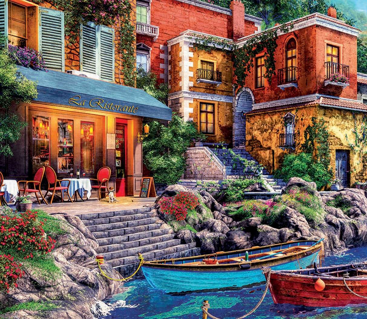 The coast of Lake Como jigsaw puzzle online