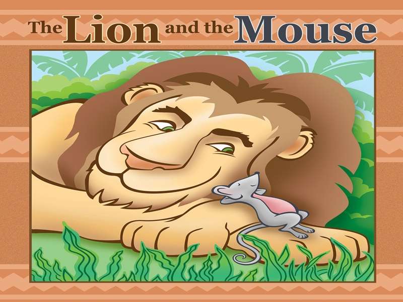 Lion souris puzzle en ligne