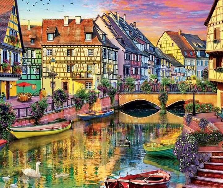 Colmar - a commune in France online puzzle