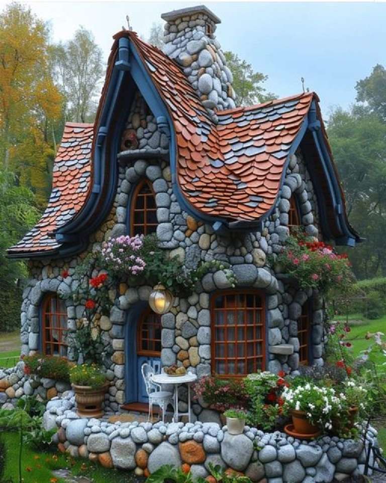 Casa feita de pedra puzzle online