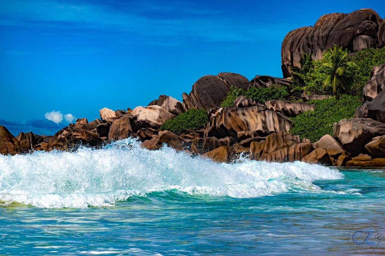 Oceano, Ondas, Praia puzzle online