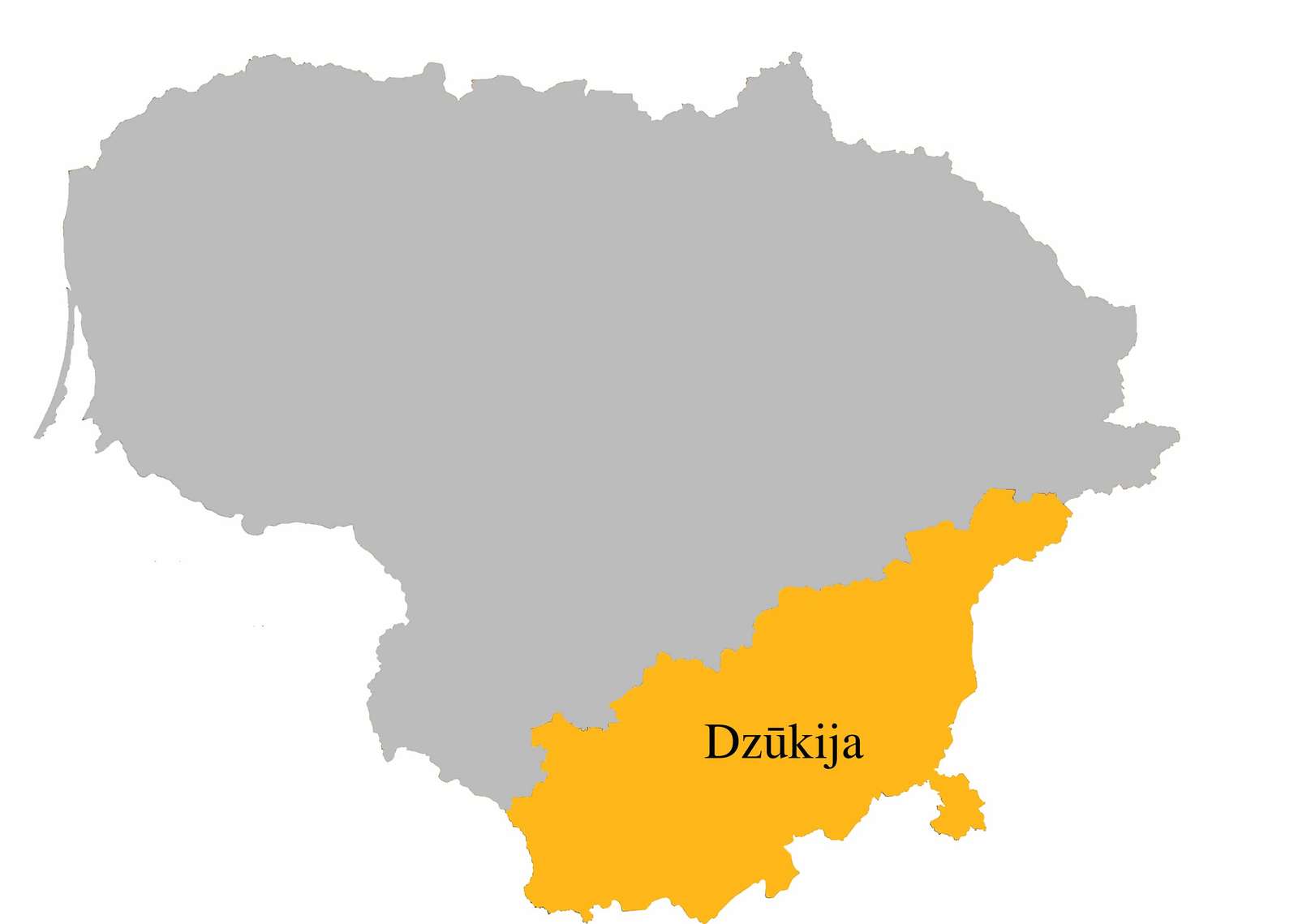 Dzūkija-regio's online puzzel