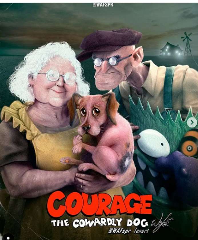 Courage the Cowardly Dog jigsaw puzzle online